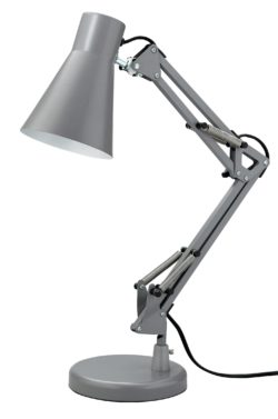 HOME Swing Arm Desk Lamp - Matt Grey